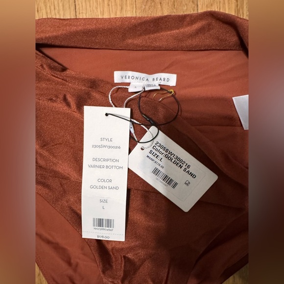 Veronica Beard VARNIER BOTTOM in GOLDEN SAND - Picture 4 of 6